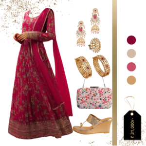 RANI PINK ANARKALI SUIT