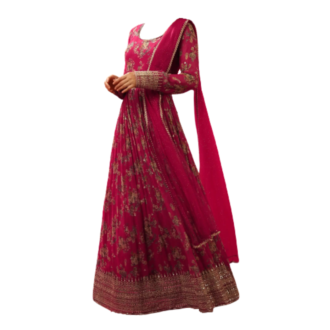 RANI PINK ANARKALI SUIT